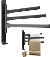 Draaibaar Handdoekrek 2/3/4 Arming 40 Cm 180° Bede Handdoekhouder