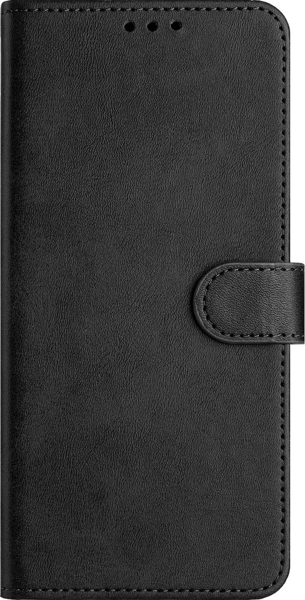 Mobigear Telefoonhoesje geschikt voor Xiaomi 14T Hoesje | Mobigear Wallet Bookcase Portemonnee | Pasjeshouder voor 3 Pasjes | Telefoonhoesje voor Pinpas / OV Kaart / Rijbewijs - Zwart