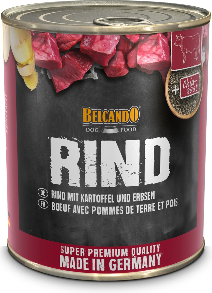 Belcando Belcando Blik Super Premium Quality - Hondenvoer - Rund Aardappel Erwt 800 g