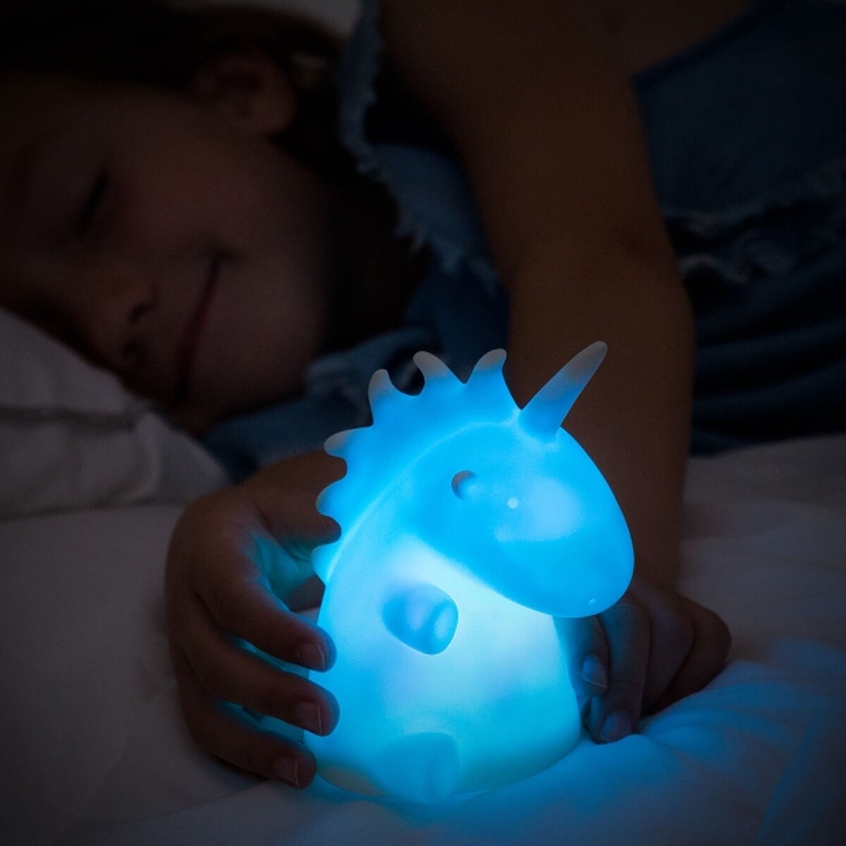 RGB LED Nacht Lamp | Kinder Lampje | Verschillende Kleuren | Eenhoorn | Wit