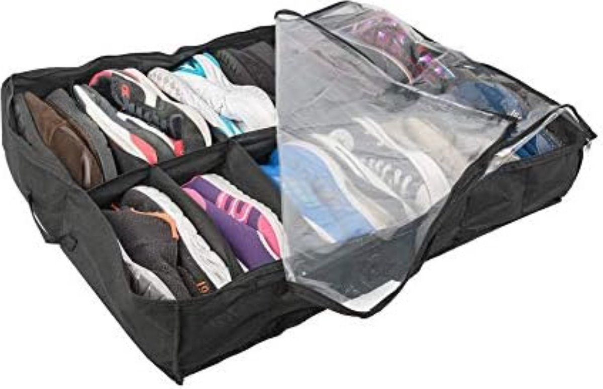 Solacis Schoenen Opbergsysteem - Schoenen Organizer - Schoenenbox - Schoenen Opbergen - Must Have In Huis! Zwart