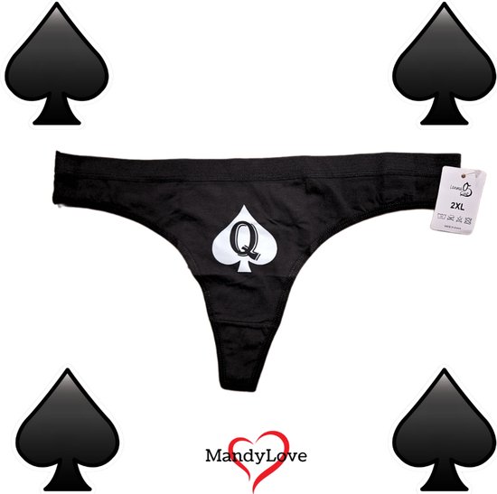 MandyLove Queen of Spade String - QoS Lingerie - BBC - Cuckold - Maat S | bol MandyLove Queen of Spade String - QoS Lingerie - BBC - Cuckold - Maat S | bol