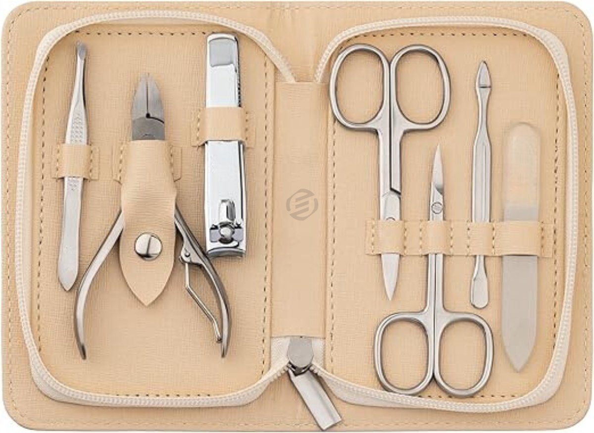 Goedkoopste Equivera nagelriem knipper - Manicure Set 7-delig - Roestvrijstalen nagelset voor vrouwen en mannen - Nagelschaar - Nagelriemschaar - Nagelknipper - Glazen nagelvijl - Nagelriemduwer - Nagelknipper - Pincet