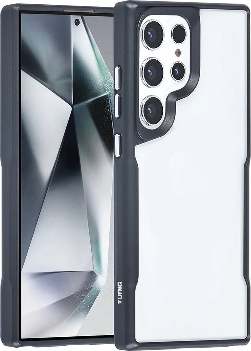 Combat-X Hoesje Geschikt voor: Samsung Galaxy S24 Ultra - Backcover - Zwart