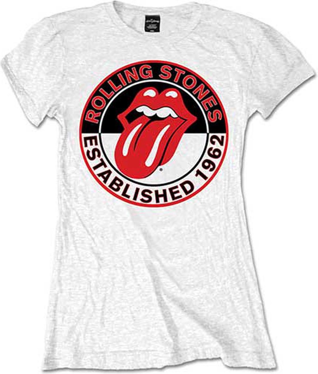 The Rolling Stones - Est. 1962 Dames T-shirt - S - Wit