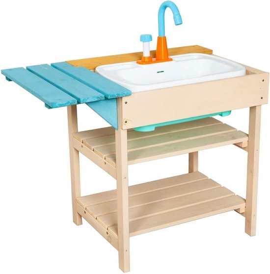 Modderkeuken - Buitenkeuken Speelgoed – Speelkeuken Met Waterpomp - Mud Kitchen - Kinderspeelgoed 2 Jaar voor Jongens en Meisjes - Speel Keuken Tuin - Hout