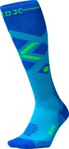 STOX Energy Socks Skisokken Heren - Compressiekousen - Merino Wol Sokken Turqouise - Ski & Snowboard Compressie Sokken - Maat M: 40-44 - 1 Paar