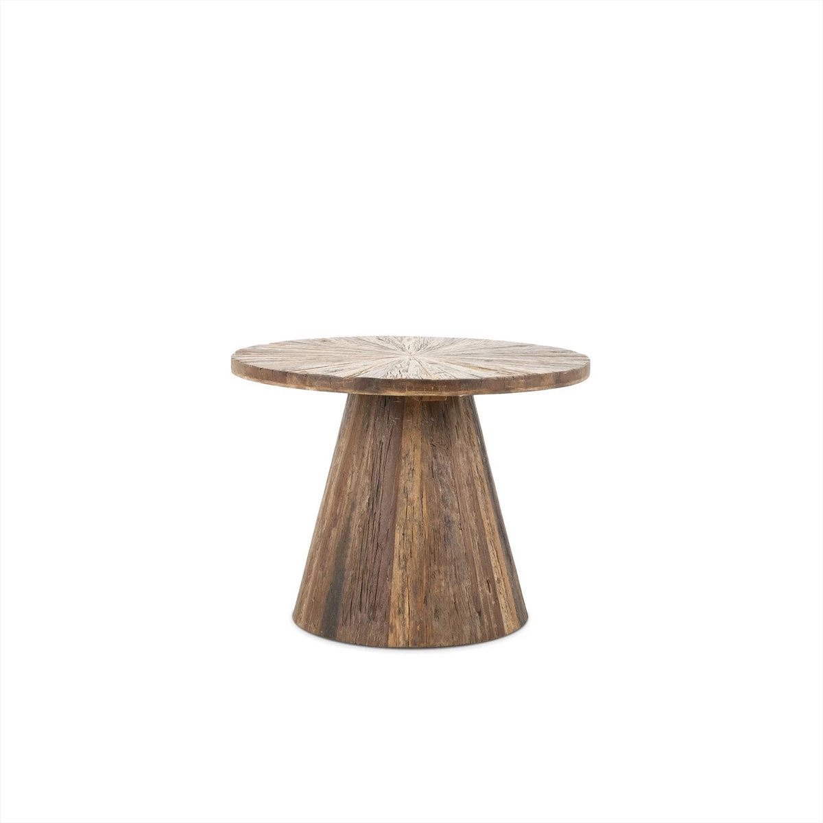 Meubels4nu - Salontafel Nadia - Rond - 60cm - Teakhout - Gerecycled teakhout - Robuust - Duurzaam - Snelle levering