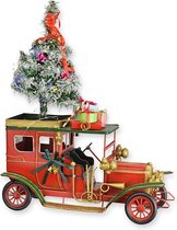 Décoration Noël : Camion Pick-up Vintage Avec Sapin En Acrylique - Ornement 8 Cm Pour Sapin, Fenêtre, Cadeau - Ambiance Chaleureuse Et Festive - 6