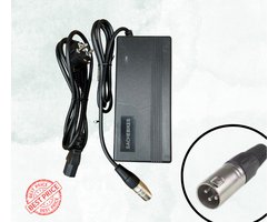Oplader voor E-bike - Voor 48V Accu's - 54,6V - 1,8A - 100W - XLR 3-pin - Zwart - voor merken zoals knaap