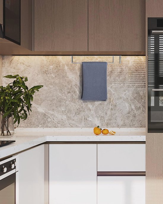 Zelfklevende Handdoekstang 43.5cm - Roestvrij Staal, No-Drill, Voor Badkamer en Keuken van Everloc — afbeelding 5
