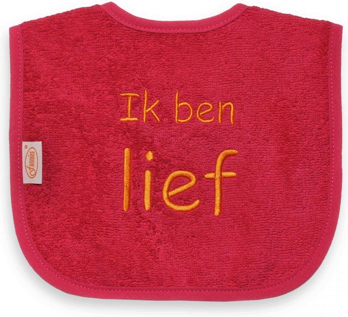 Goedkoopste Funnies - geborduurd tekst slabbetje Ik ben lief