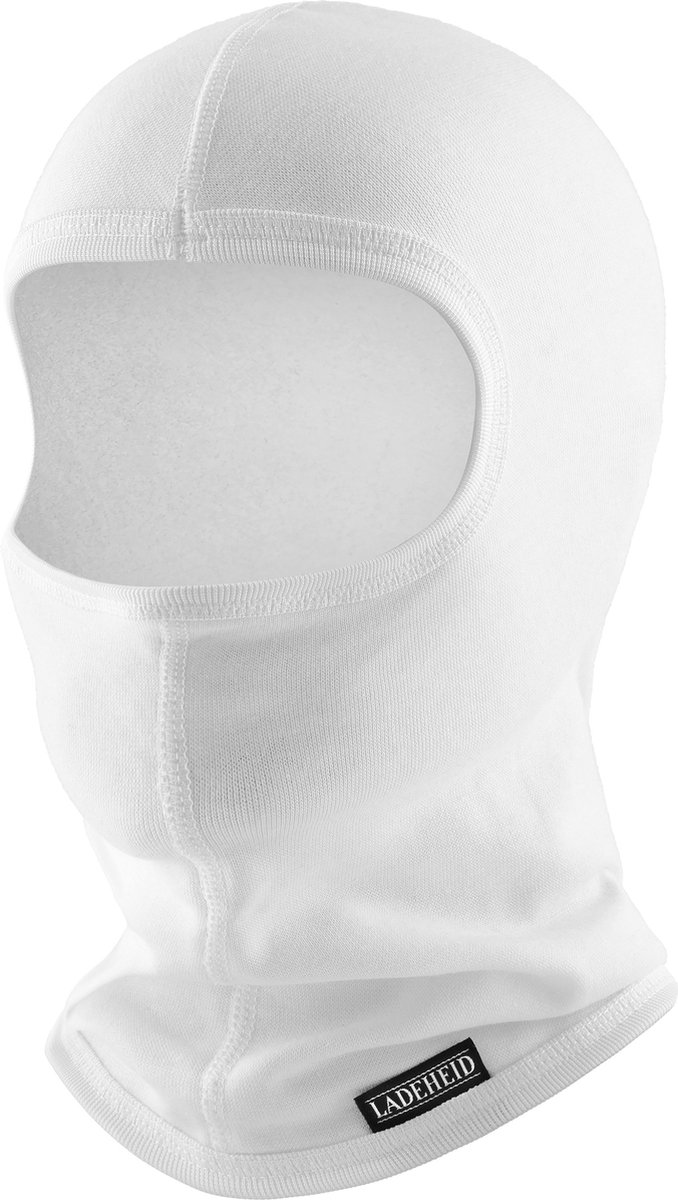 Ladeheid Balaclava Helmmuts Winter Muts Face Mask Polyester LA-LA40-146-BA Wit