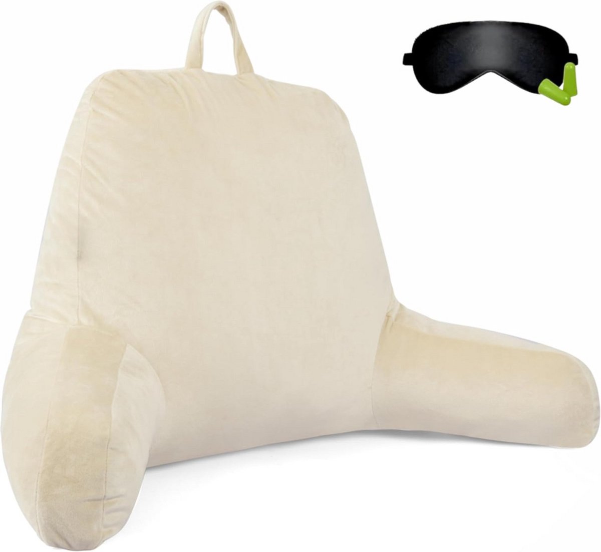 Solacis Leeskussen voor in bed - Zitkussen - Lekker lui lezen - Ontspanningskussen - Bookseat - Must have om lekker te lezen!