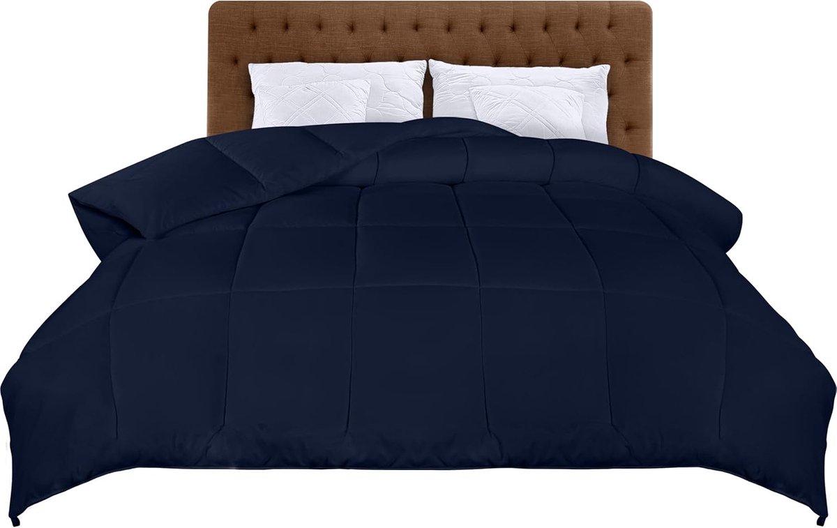 Solacis Dekbed zonder overtrek en wasbaar - Hoesloos - Dekbed - Zonder hoes - Wasbaar - Must have! Marineblauw