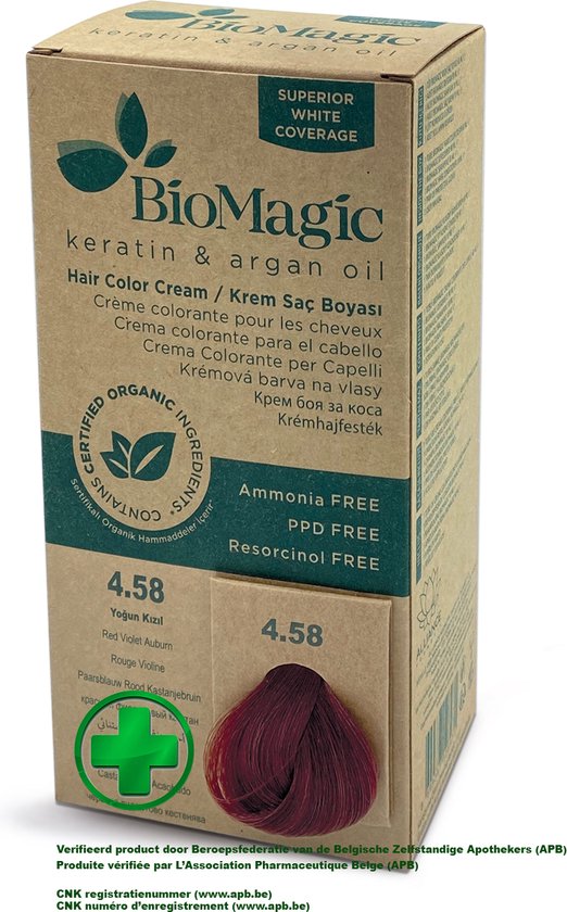Natuurlijke Biologische Haarverf - Rood Kastanje Bruin
