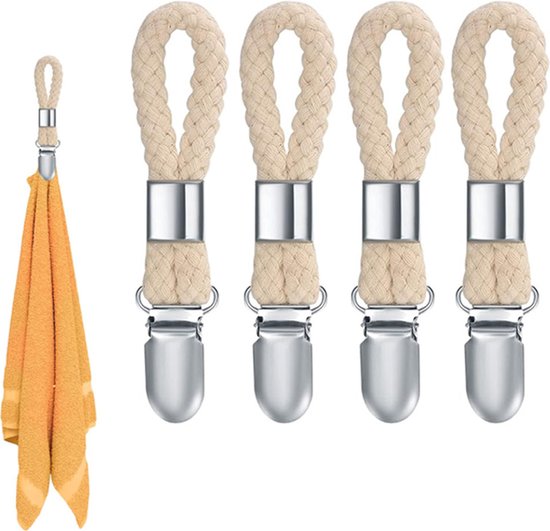 Foto: Brabantia renew handdoekhaakjes 2 stuks zonder boren soft beige