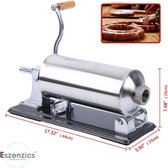 Bol.com Eszenzics™ Vleesmolen Pro5 - Professionele Worstenvuller - Robuust staal - RVS Vleesmachine - 4.8 liter - Incl. 4 Vulpij... aanbieding