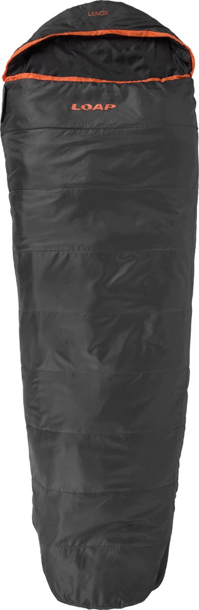 Mummieslaapzak Loap Lenox Blk-org Zwarte L-rits links - L-levý zip