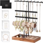 Sieradenhouder met ringbasis - tafelkettinghouder voor sieraden met oorbellen, kettingen, ringen, armbanden en horloges