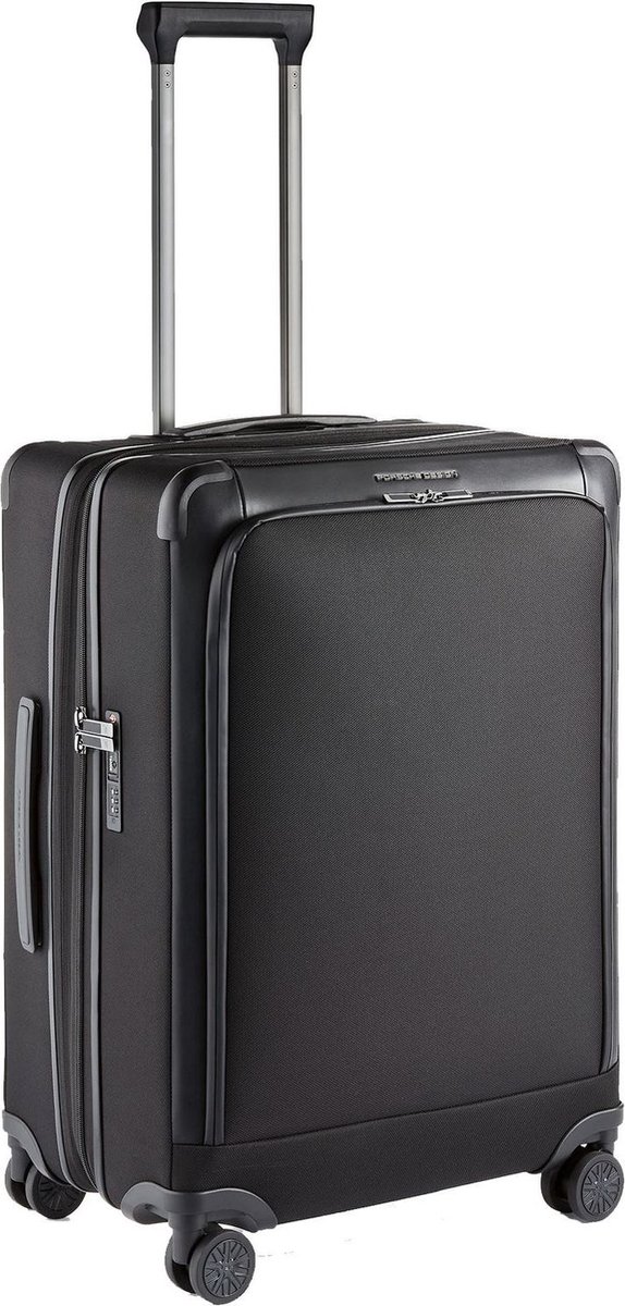 PORSCHE DESIGN Roadster Nylon Trolley 4W Black Zwart 68cm