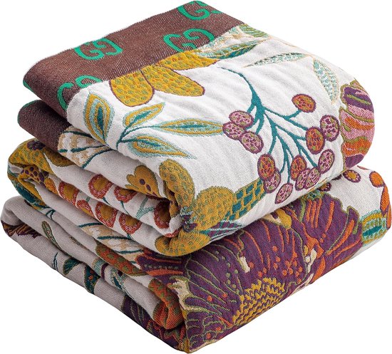 VANJOROY Bohemian Sofasprei, groot, 100% biologische katoen, zacht, dubbelzijdig, Boho-sprei voor 2-, 3-zits, fauteuil, bank en sprei, 230 x 250 cm, Geel VANJOROY Bohemian Sofasprei, groot, 100% biologische katoen, zacht, dubbelzijdig, Boho-sprei voor 2-, 3-zits, fauteuil, bank en sprei, 230 x 250 cm, Geel