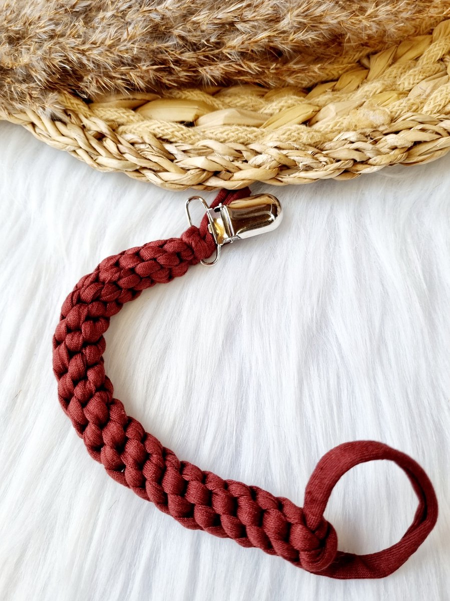 Goedkoopste Happy-By-Lies Speenkoord gevlochten Roest