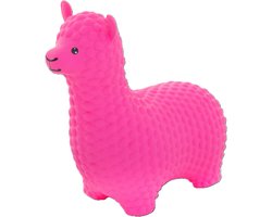 JUMPY Alpaca - skippy Fel Roze – Hopper 100 kg belastbaar - Speelgoed Skippybal - Skippy Dieren - Skippybal Haas - Kinderspeelgoed - Speelgoed 12 maanden - Inclusief Pomp - Tot 100 kg Gewicht - Skippy bal - Cadeau kind - voedselveilige materialen
