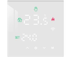 MKSS® Thermostaat voor cv - Draadloos met Wifi - Met App - Wit