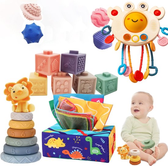 Coffret de jouets Montessori pour bébés à partir de mois bol
