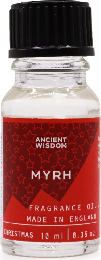 Geurolie voor Aroma Diffuser - Kerst Mirre - 10ml - Aroma Olie - Huisparfum - Geurverspreider - Geuroliën