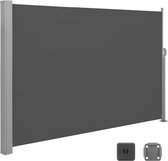ACAZA Windscherm - Tuinscherm - 300 x 160 cm (L x H) - Grijs - Windscherm uittrekbaar - Tuinafscheiding - Tuinscherm uittrekbaar - Tuinschermen - Privacyscherm - Tuinafsluiting - Windscherm terras - Zonnescherm Balkon