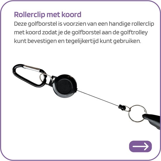 Golf Accessoires - Golf borstel Golftas - Golfballen Borstel - 3 in 1 van YIREAUD — afbeelding 3