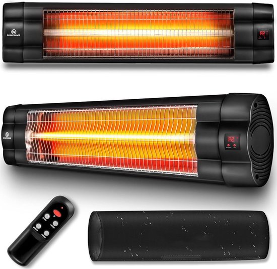 MKSS® Terrasverwarmers Elektrisch - Heater - Radiator - 2500W - Zwart