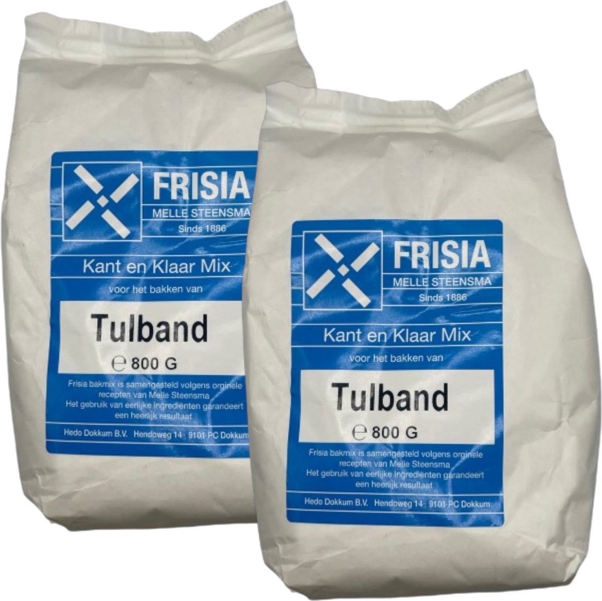 Frisia Tulband Mix | 2x 800 gram | Kant-en-klare bakmix | Origineel recept 1886 | Succes verzekerd
