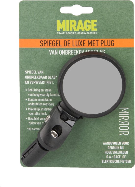 Mirage Stuurspiegel Verstelbaar Zwart 7 Cm van Mi — afbeelding 4