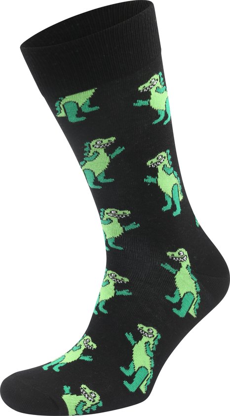 Happy Socks Sokken Inflatable Dino - Maat 41-46 - Heren - Grappige sokken - Halfhoge sokken
