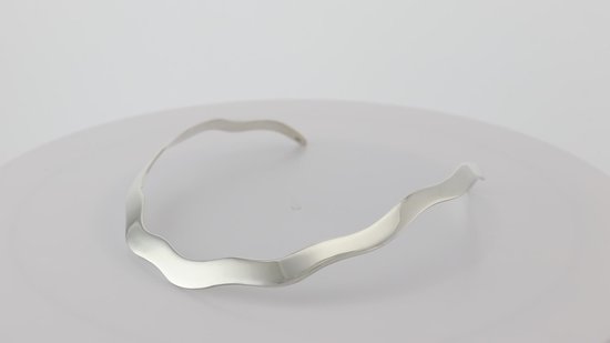 Behave – Ketting - Zilveren Spang – Massief 925 Sterling Zilver – Hand gesmeed