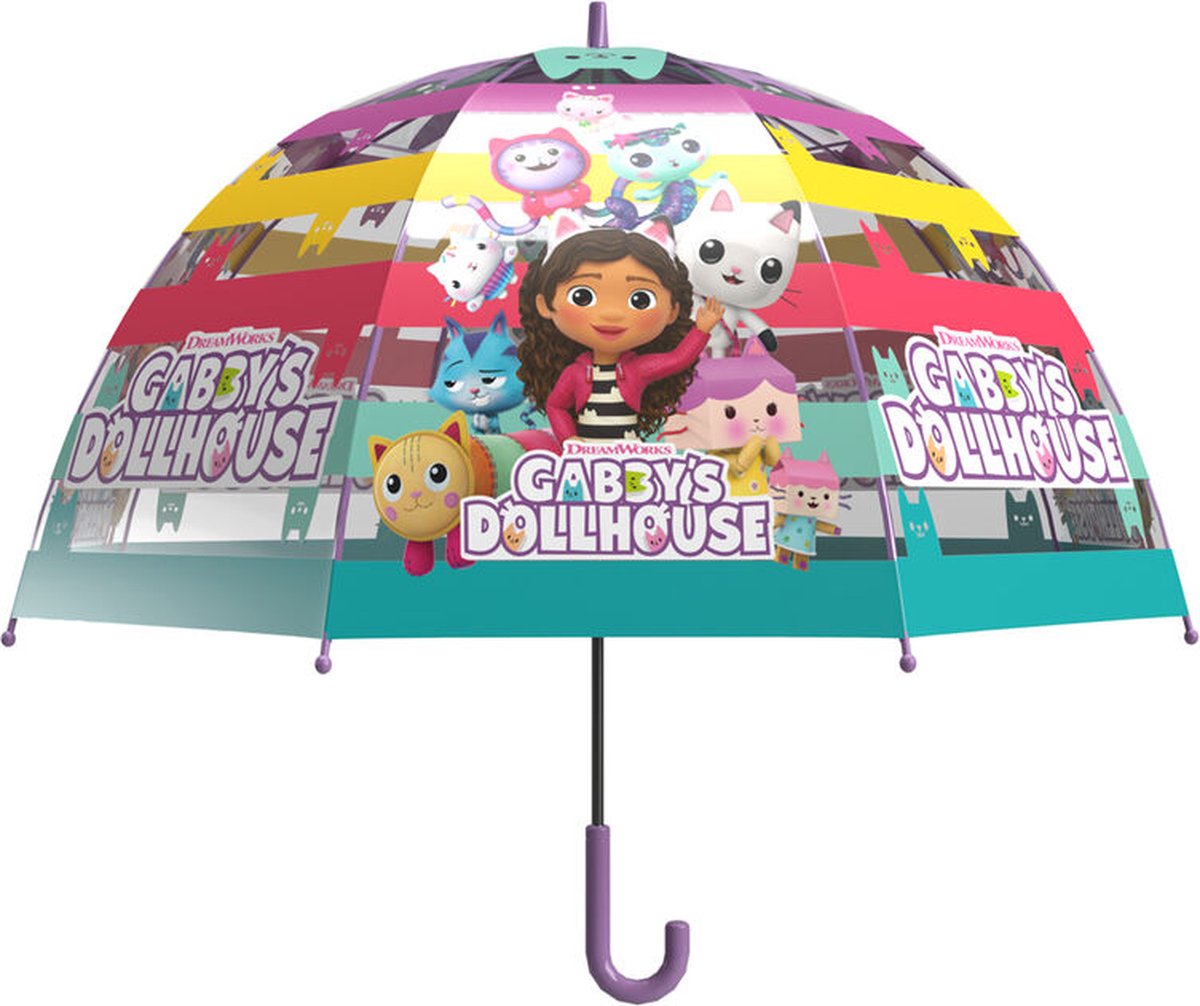 Gabby's Poppenhuis Handmating Paraplu Transparant Bubble 48cm - Gabby Dollhouse