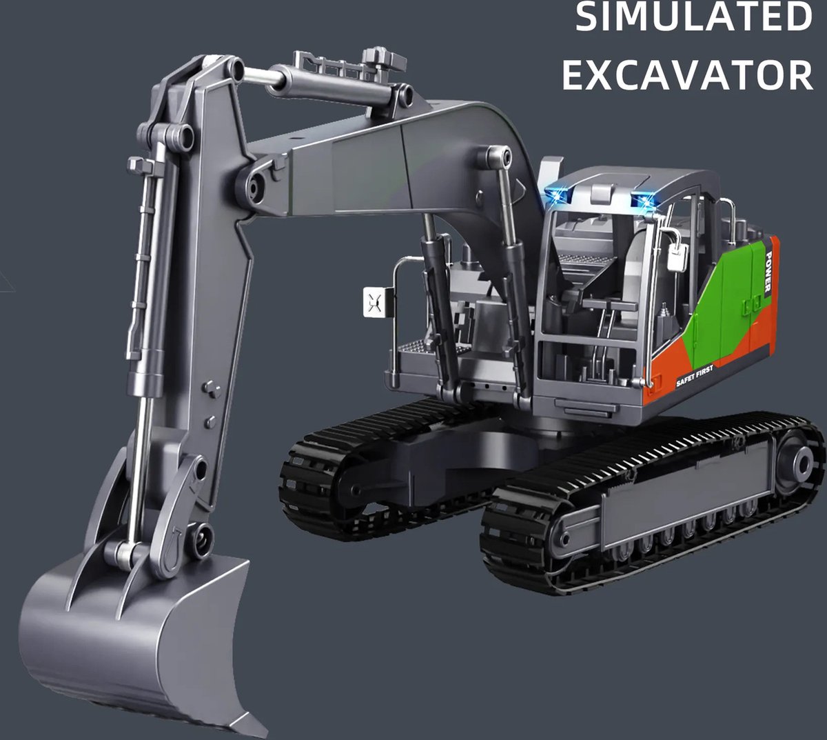 JMKA® graafmachine speelgoed - tractor speelgoed- graafmachine- tractor- bulldozer speelgoed- graafmachine speelgoed met afstandsbediening — afbeelding 4