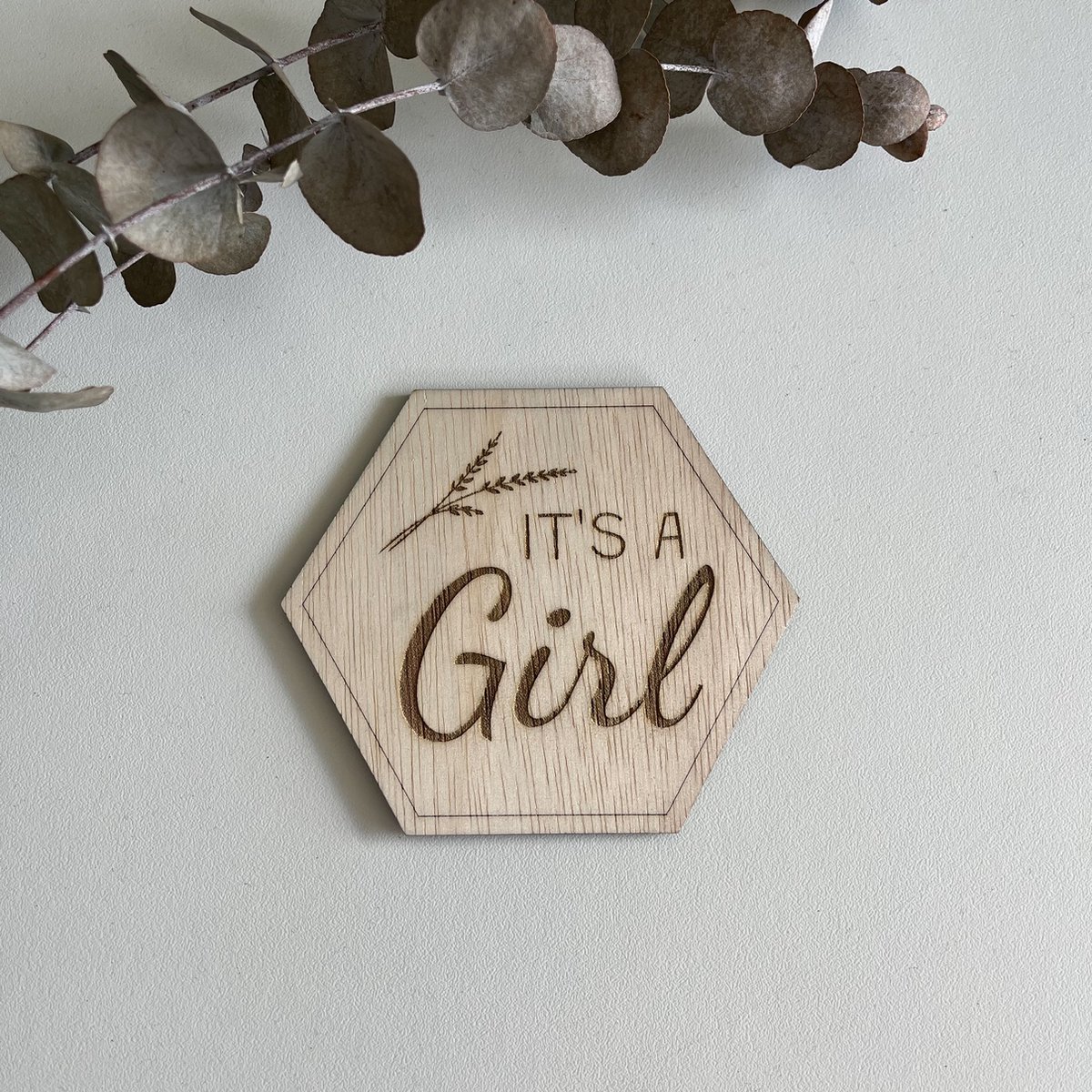 Goedkoopste Zwangerschapsaankondiging - It's a girl