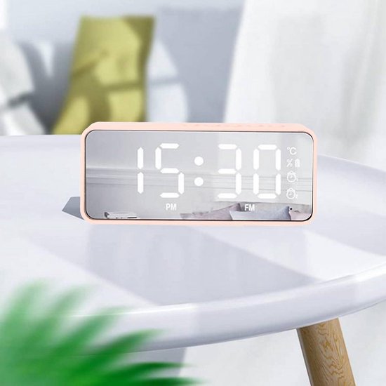 Wake Up Light - Wekkerradio - Bluetooth Speaker - AUX en USB - Natuurgeluiden - Wit Grundig