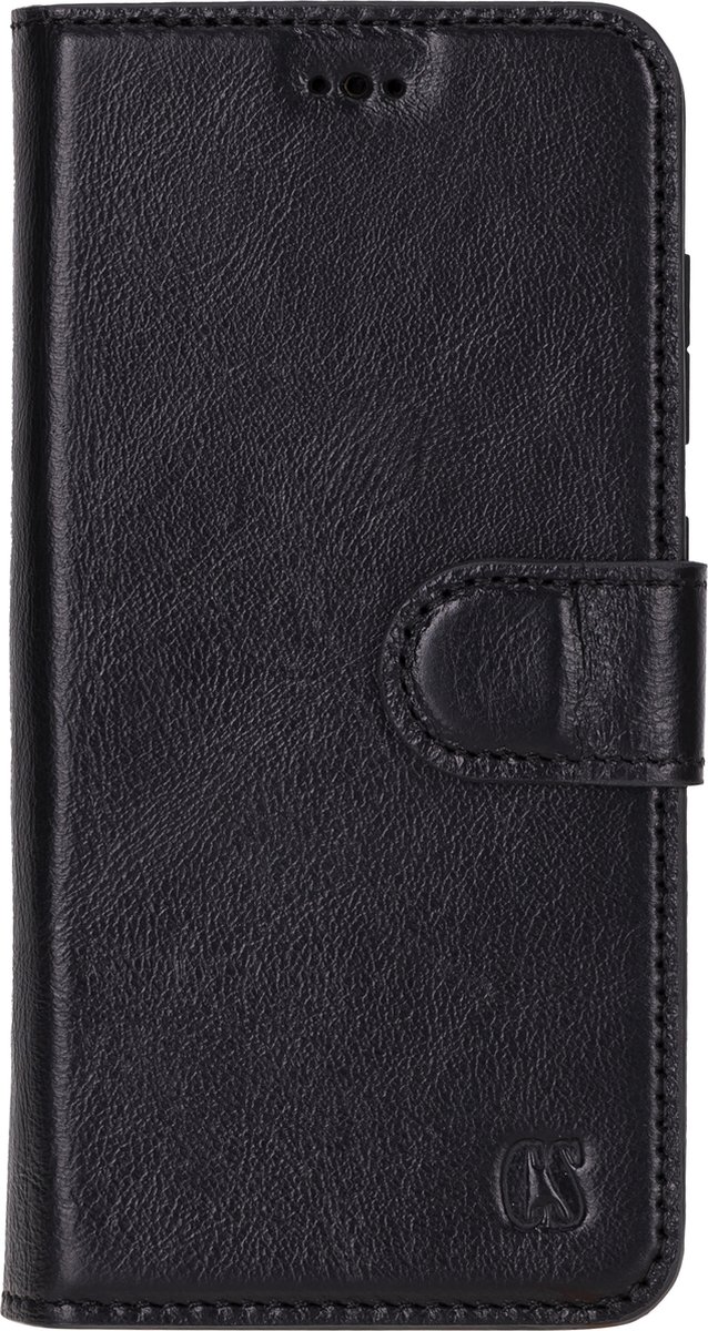 Charmant Style - Telefoonhoesje-Samsung Galaxy S24 Hoesje Met Pasjeshouder-Zwart-Geschikt voor Samsung S24 uitneembare lederen hoesje-RFID Bescherming- BookCase hoesje