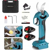 Instava Elektrische Snoeischaar 2x Accu (2.0Ah) - Geschikt Voor Makita LXT 18v Accu - Ø35MM - Incl. Accessoires en Opbergkoffer