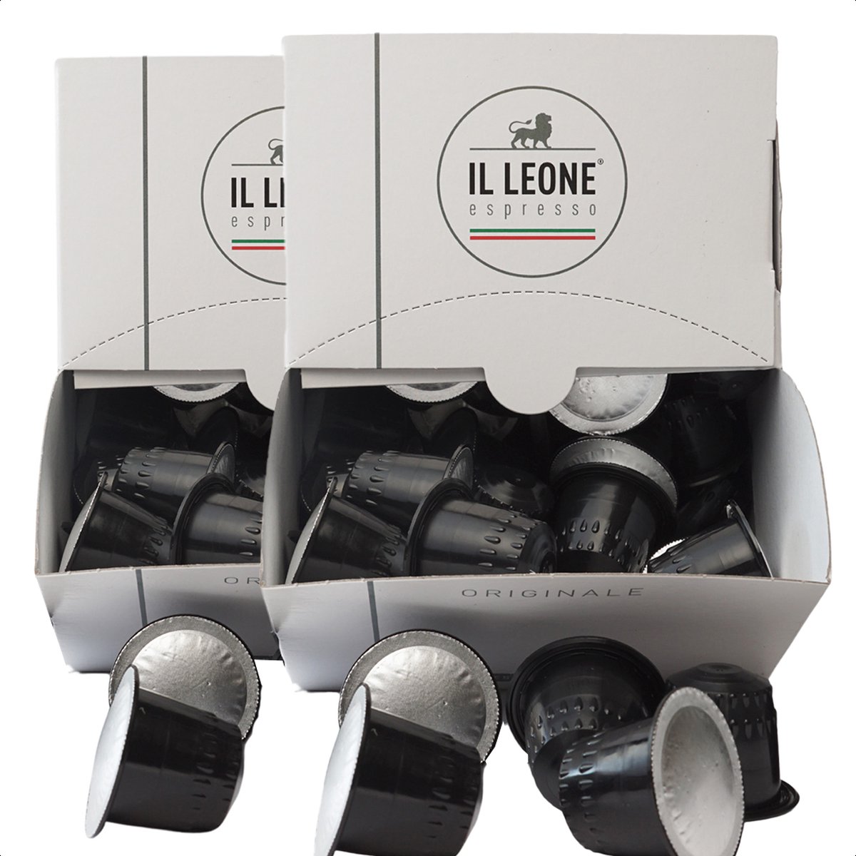Goedkoopste Il Leone Espresso Koffiecups - Nespresso Cups - Compatibel met Koffiezetapparaten en Nespresso Koffiemachine - Donkere Branding - 160 Stuks
