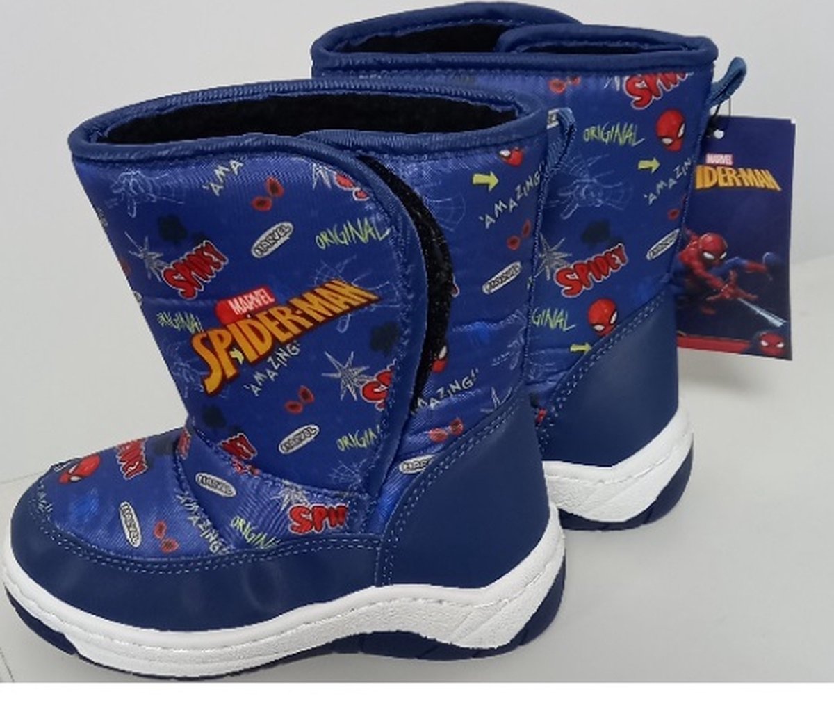 Spiderman winterlaarzen winterboots snowboots Blauw
