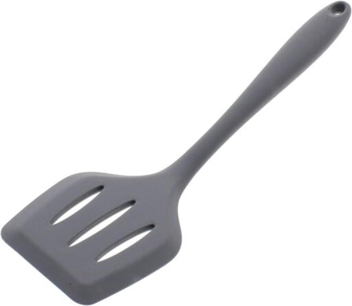 Basic Culinair Spatel met Gleuf - Siliconen - 20cm