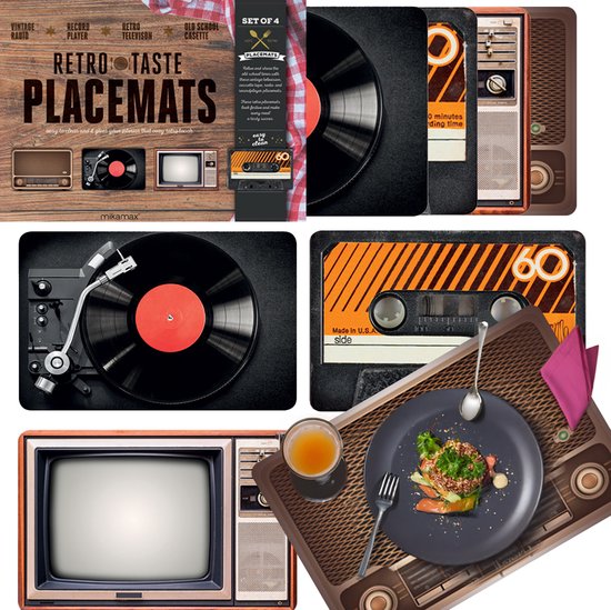 Retro Placemats – Set van 4