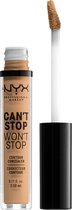 Nyx Professional Makeup Can't Stop Won't Stop Concealer - Soft Beige - Concealer - Licht Beige