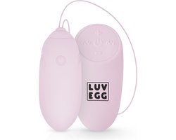 LUV EGG Vibrerend ei - Vibratie eitje met afstandsbediening (draadloos) - Koppeltoy - Roze
